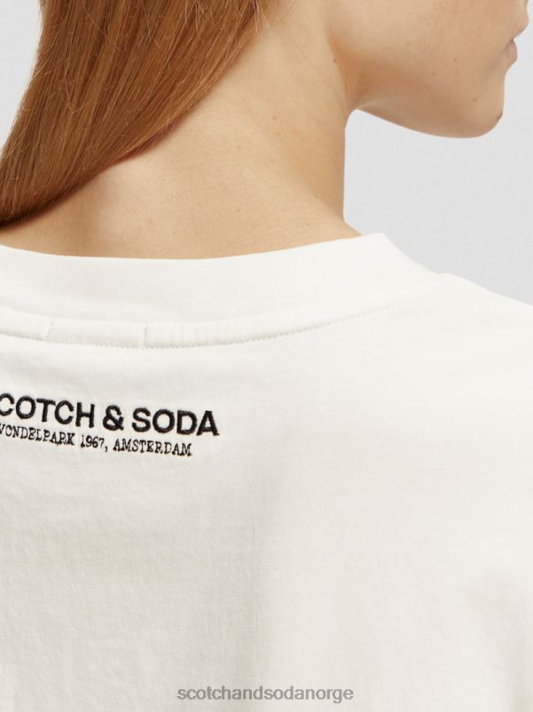 kvinner beskåret fotografisk t-skjorte kombinasjon b N40XD113 klær Scotch & Soda