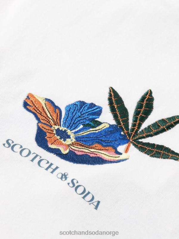 kvinner grafisk t-skjorte med løs passform hvit N40XD114 klær Scotch & Soda