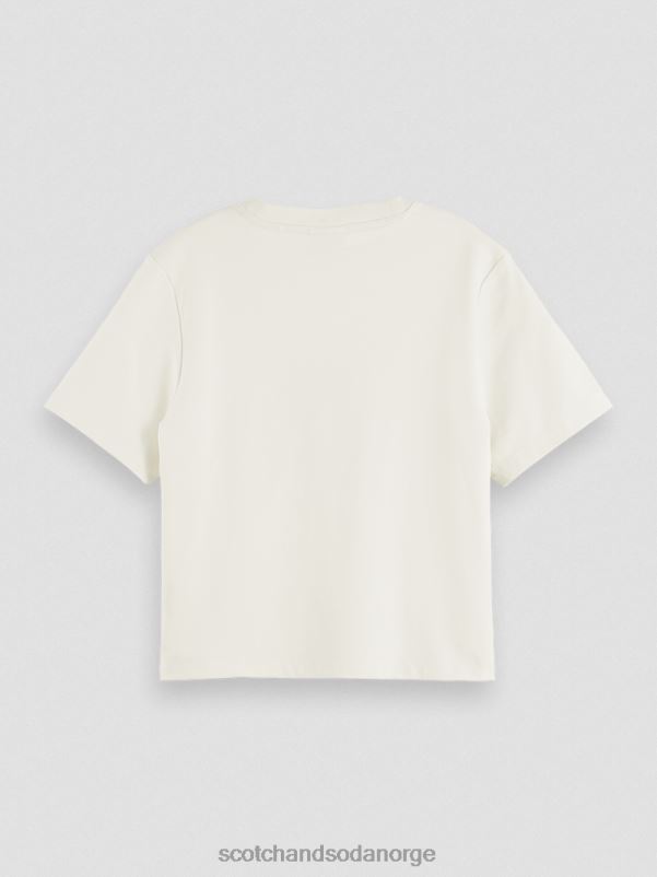 kvinner grafisk t-skjorte vanilje hvit N40XD71 klær Scotch & Soda