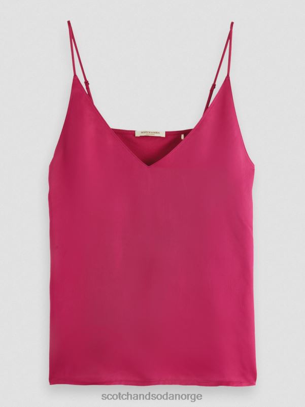 kvinner jersey v-hals tank topp kirsebærpai N40XD69 klær Scotch & Soda