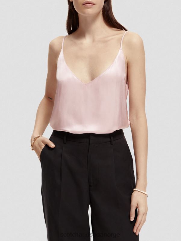 kvinner jersey v-hals tank topp lavendel N40XD68 klær Scotch & Soda