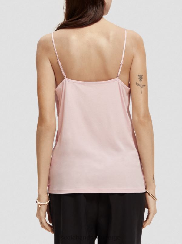 kvinner jersey v-hals tank topp lavendel N40XD68 klær Scotch & Soda