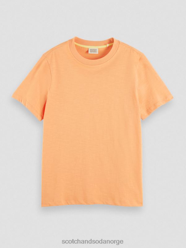 kvinner normal passform t-skjorte lakseappelsin N40XD102 klær Scotch & Soda