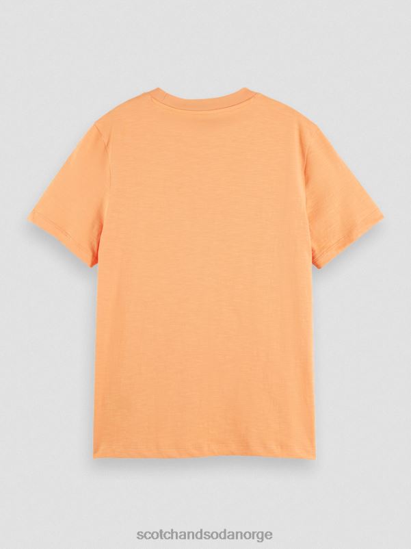 kvinner normal passform t-skjorte lakseappelsin N40XD102 klær Scotch & Soda