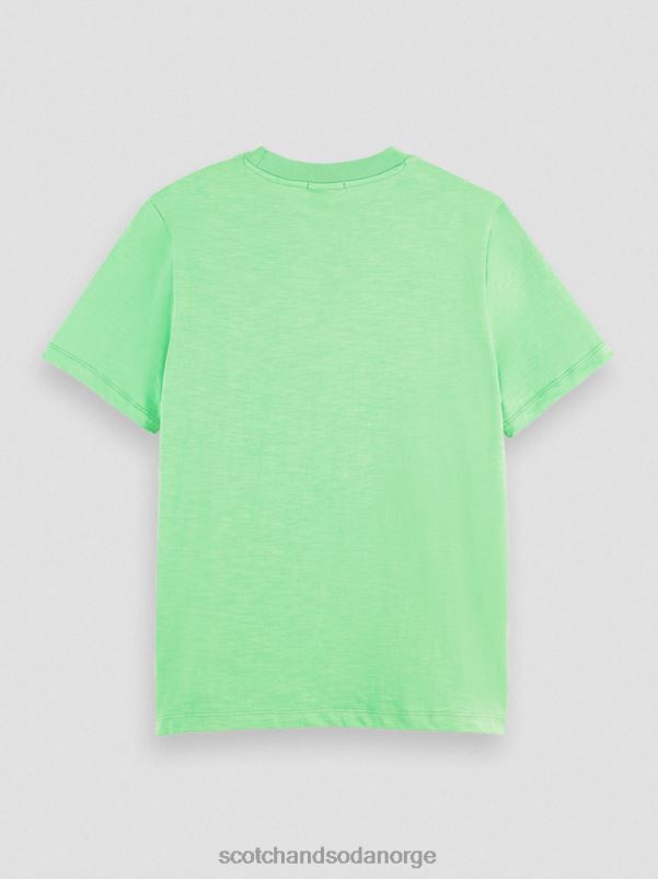 kvinner normal passform t-skjorte lys parakitt N40XD101 klær Scotch & Soda