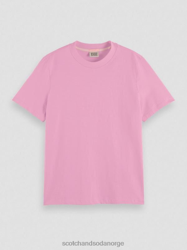 kvinner normal passform t-skjorte orkide rosa N40XD104 klær Scotch & Soda