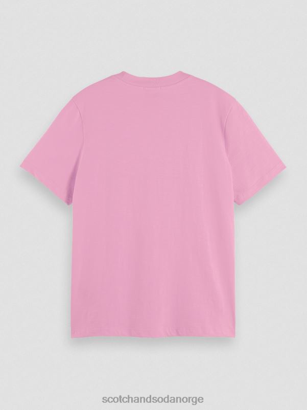kvinner normal passform t-skjorte orkide rosa N40XD104 klær Scotch & Soda