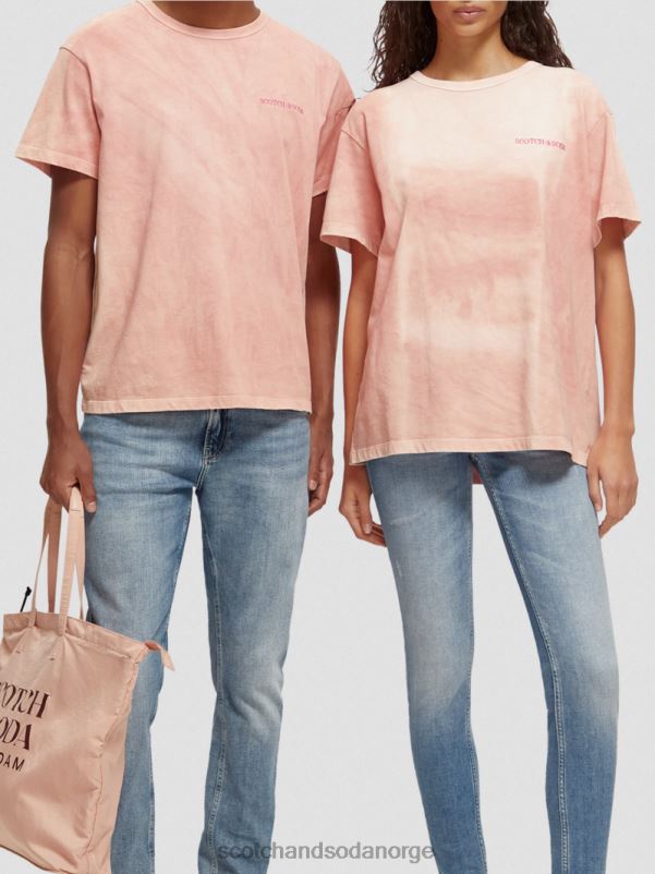 kvinner plantefarget t-skjorte flamingo N40XD120 klær Scotch & Soda