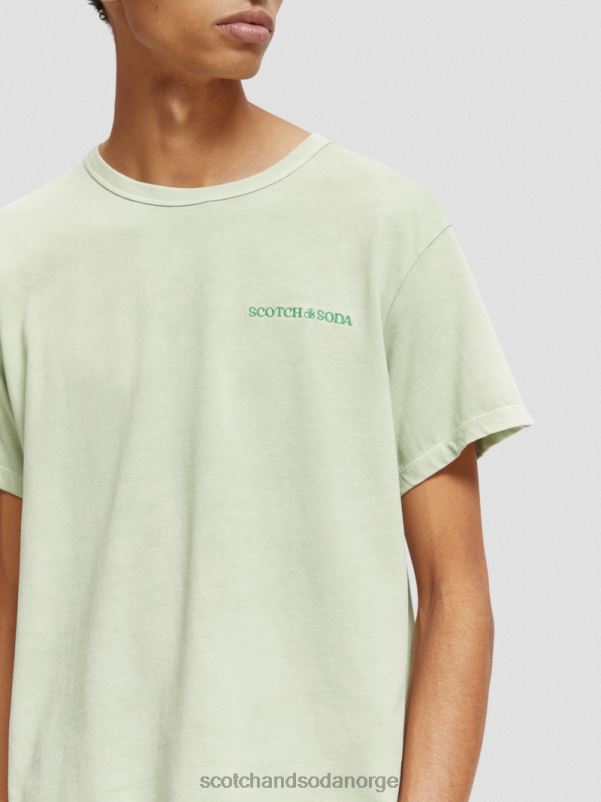kvinner plantefarget t-skjorte mynte N40XD121 klær Scotch & Soda