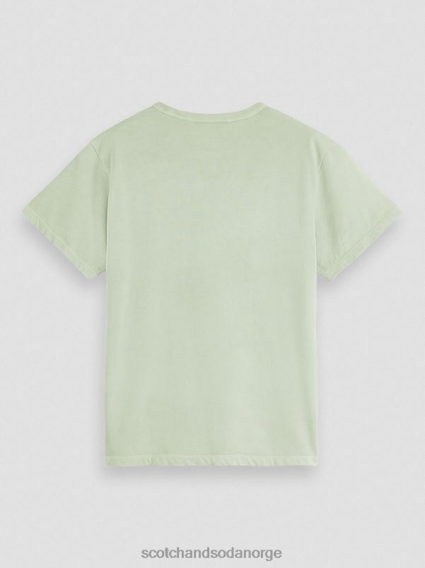 kvinner plantefarget t-skjorte mynte N40XD121 klær Scotch & Soda
