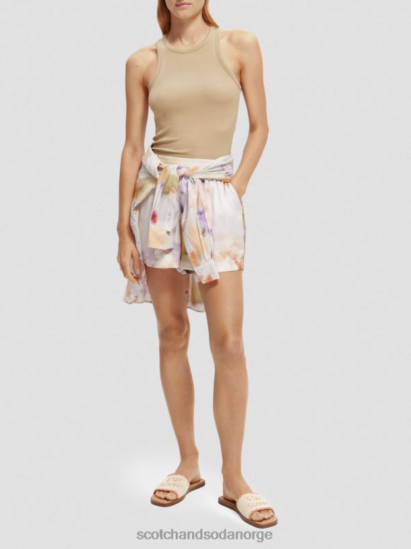 kvinner racerback tanktop i økologisk bomull kaki N40XD87 klær Scotch & Soda