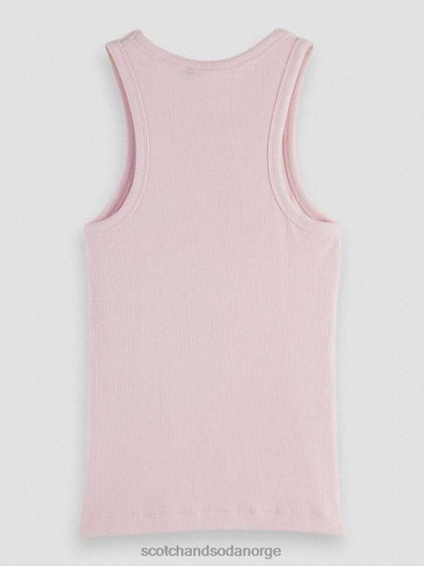 kvinner racerback tanktop i økologisk bomull lavendel N40XD84 klær Scotch & Soda