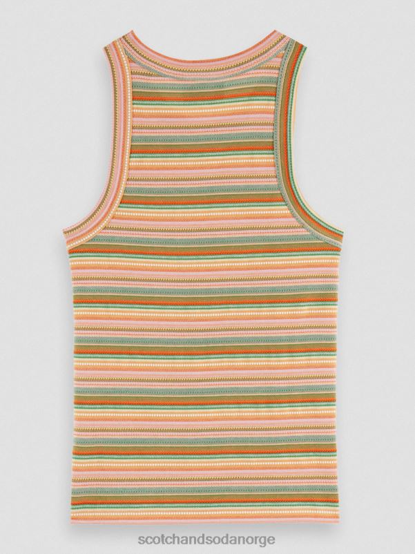 kvinner stripet racer tank topp jersey multi stripe N40XD80 klær Scotch & Soda