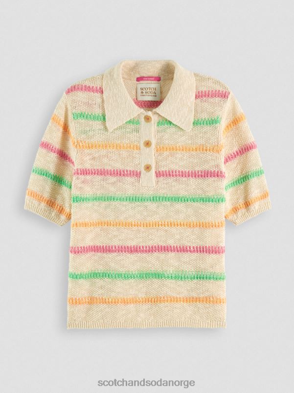 kvinner stripet strikket genser vanilje hvit N40XD108 klær Scotch & Soda