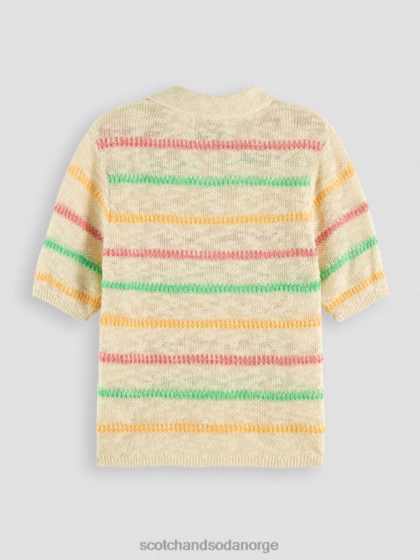 kvinner stripet strikket genser vanilje hvit N40XD108 klær Scotch & Soda