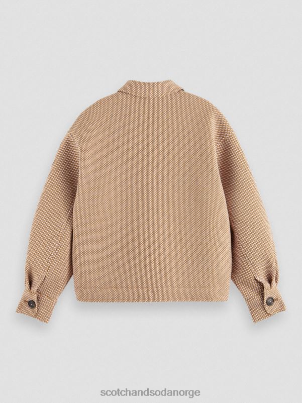 kvinner boucle vevd jakke lavendel N40XD137 klær Scotch & Soda