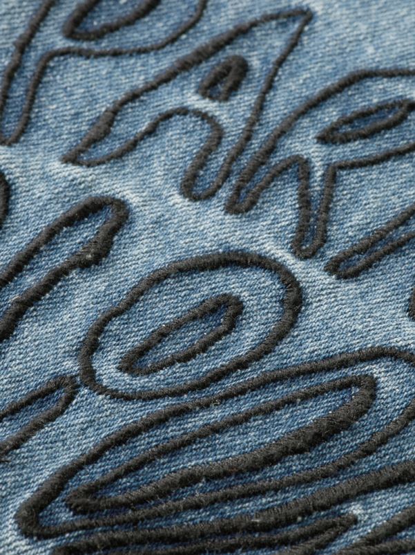 kvinner brodert denimjakke håndverksangrep N40XD145 klær Scotch & Soda