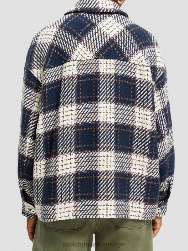 kvinner rutete vattert overskjorte kombo a N40XD144 klær Scotch & Soda