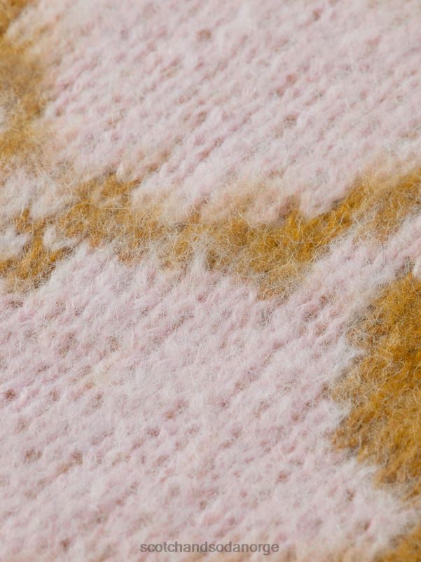 kvinner børstet jacquardvevd skjerf karamell N40XD278 tilbehør Scotch & Soda