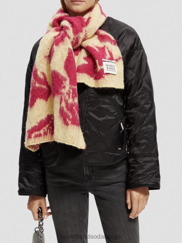 kvinner børstet jacquardvevd skjerf popcorn N40XD279 tilbehør Scotch & Soda