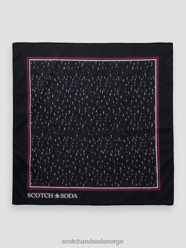 kvinner trykket skjerf i økologisk bomull ikat regn N40XD277 tilbehør Scotch & Soda