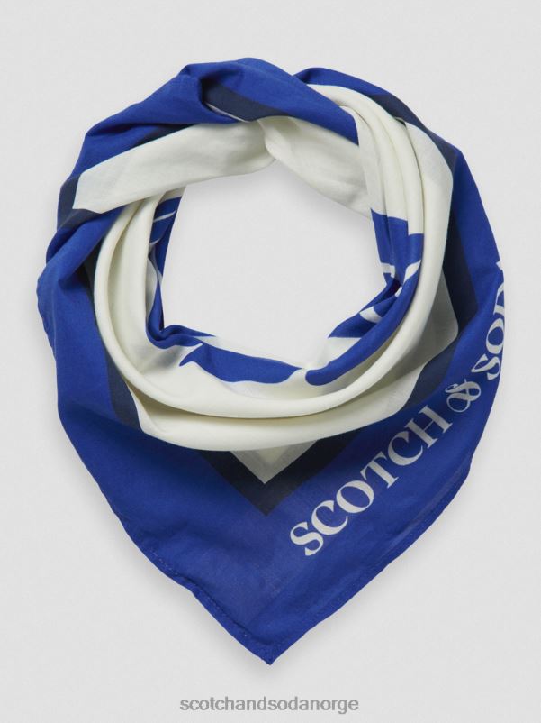 kvinner trykket skjerf i økologisk bomull vanilje hvit N40XD276 tilbehør Scotch & Soda