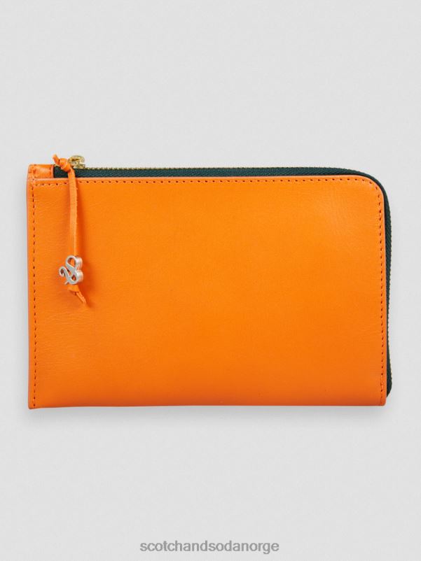 kvinner reiselommebok i skinn solnedgang oransje N40XD273 tilbehør Scotch & Soda