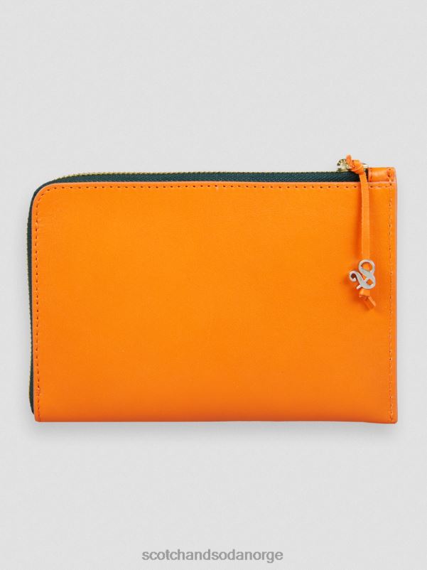 kvinner reiselommebok i skinn solnedgang oransje N40XD273 tilbehør Scotch & Soda