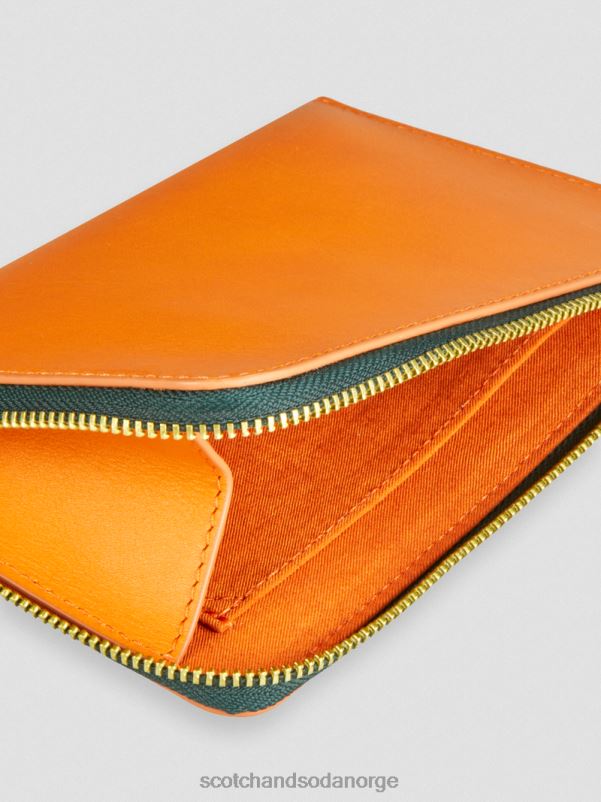 kvinner reiselommebok i skinn solnedgang oransje N40XD273 tilbehør Scotch & Soda