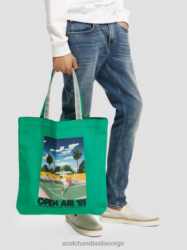 kvinner veske i lerret til kunstverk amazon grønn N40XD267 tilbehør Scotch & Soda