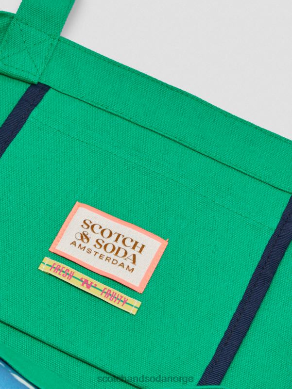 kvinner veske i lerret til kunstverk amazon grønn N40XD267 tilbehør Scotch & Soda