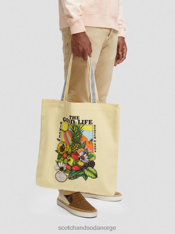 kvinner veske i lerret til kunstverk banan N40XD268 tilbehør Scotch & Soda