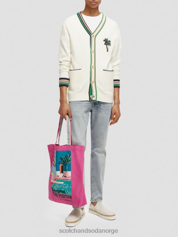 kvinner veske i lerret til kunstverk cerise N40XD266 tilbehør Scotch & Soda