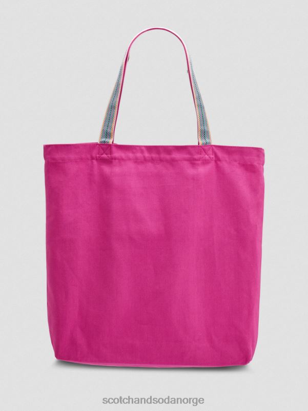 kvinner veske i lerret til kunstverk cerise N40XD266 tilbehør Scotch & Soda