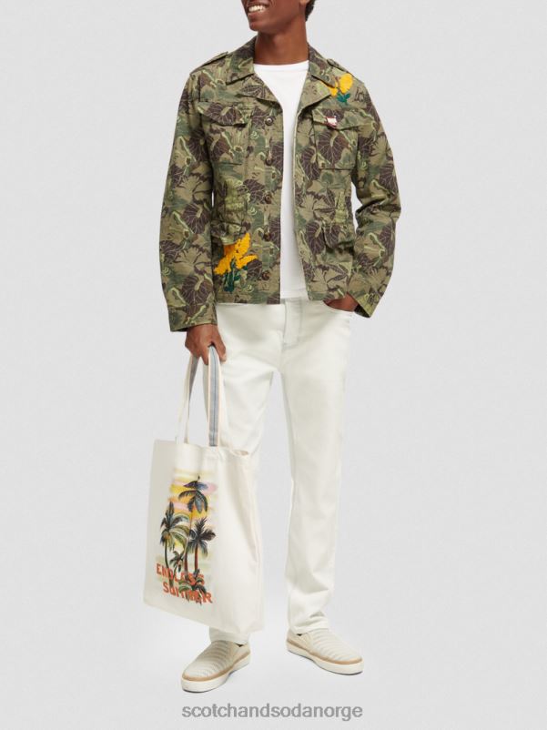 kvinner veske i lerret til kunstverk hvit N40XD270 tilbehør Scotch & Soda