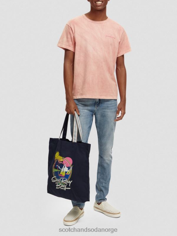 kvinner veske i lerret til kunstverk marinen N40XD269 tilbehør Scotch & Soda