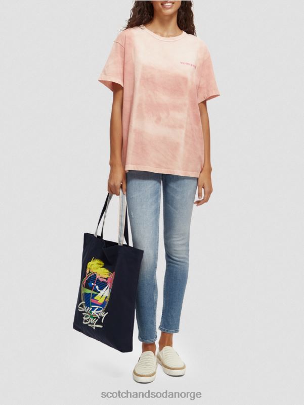 kvinner veske i lerret til kunstverk marinen N40XD269 tilbehør Scotch & Soda