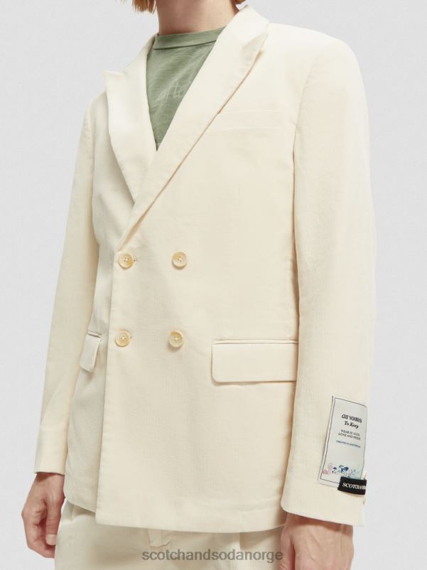 menn dobbeltspent cordfløyelblazer sett N40XD662 klær Scotch & Soda