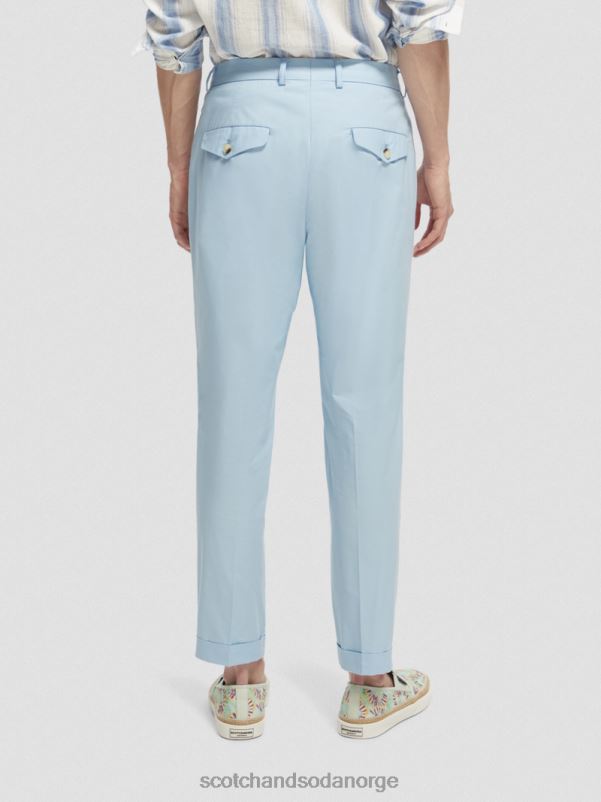 menn den blake poplin chino havblått N40XD501 klær Scotch & Soda