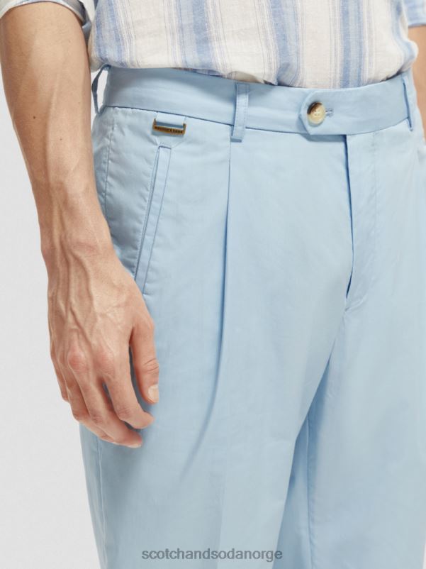 menn den blake poplin chino havblått N40XD501 klær Scotch & Soda