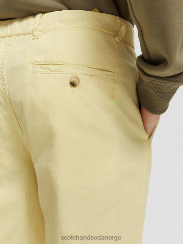 menn den vanlige, tapered-fit plaggfargede joggeren banan N40XD490 klær Scotch & Soda