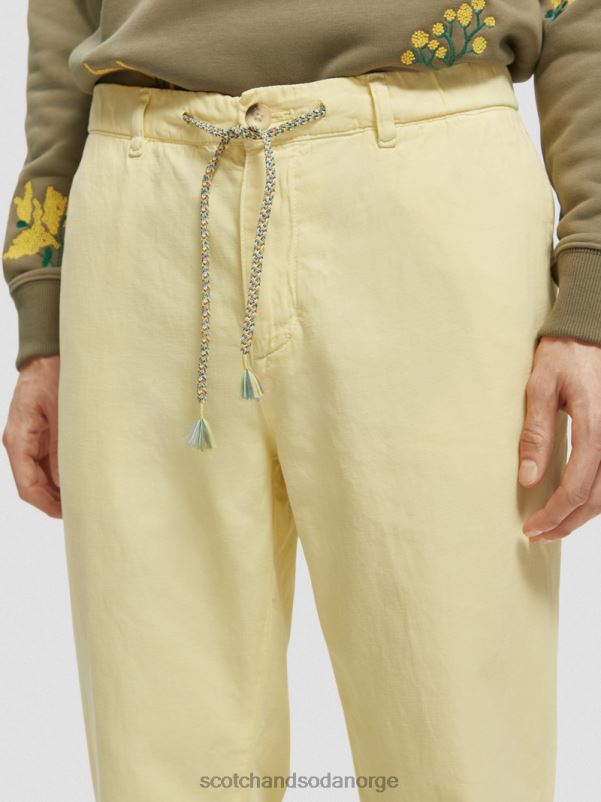 menn den vanlige, tapered-fit plaggfargede joggeren banan N40XD490 klær Scotch & Soda