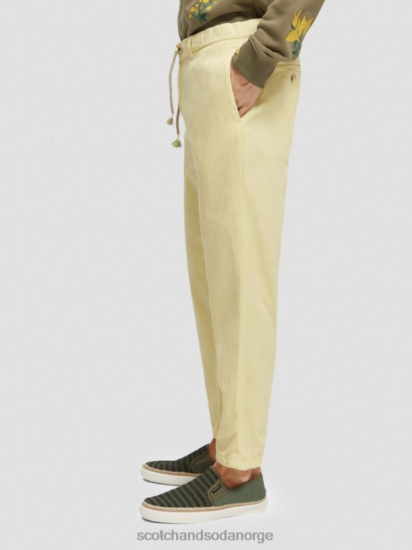 menn den vanlige, tapered-fit plaggfargede joggeren banan N40XD490 klær Scotch & Soda