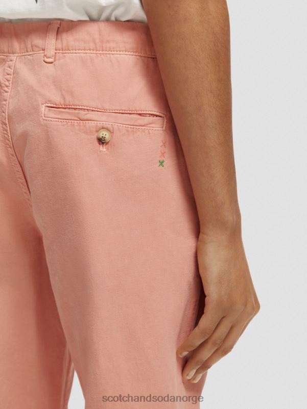 menn den vanlige, tapered-fit plaggfargede joggeren flamingo N40XD488 klær Scotch & Soda