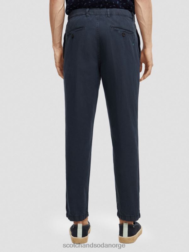 menn den vanlige, tapered-fit plaggfargede joggeren marinen N40XD491 klær Scotch & Soda