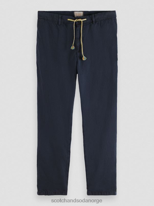 menn den vanlige, tapered-fit plaggfargede joggeren marinen N40XD491 klær Scotch & Soda