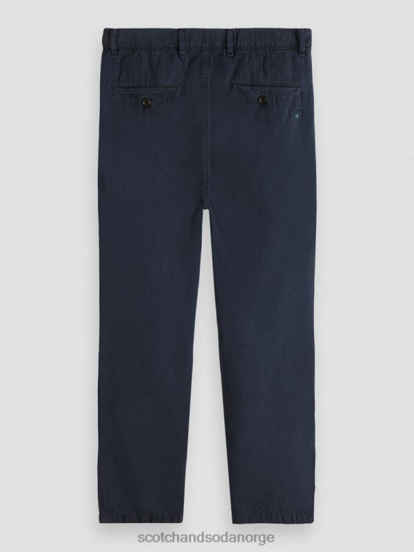 menn den vanlige, tapered-fit plaggfargede joggeren marinen N40XD491 klær Scotch & Soda