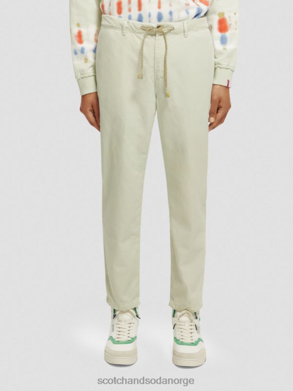 menn den vanlige, tapered-fit plaggfargede joggeren mynte N40XD489 klær Scotch & Soda