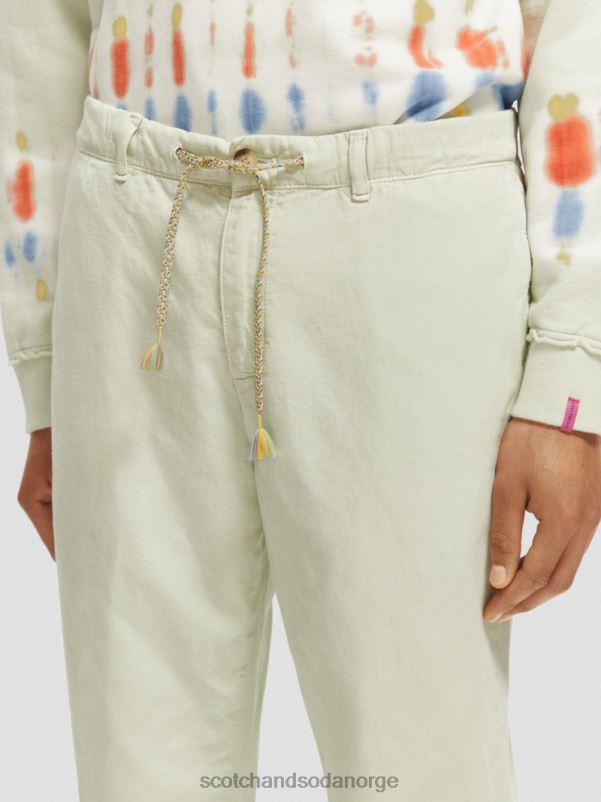 menn den vanlige, tapered-fit plaggfargede joggeren mynte N40XD489 klær Scotch & Soda