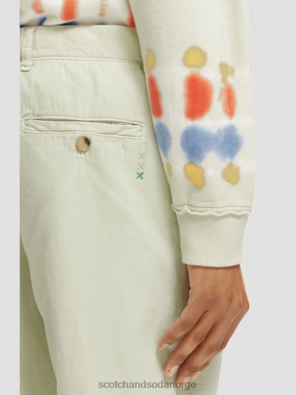 menn den vanlige, tapered-fit plaggfargede joggeren mynte N40XD489 klær Scotch & Soda